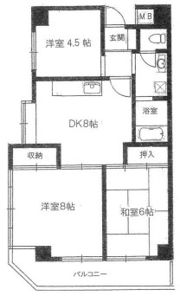 ベルメゾンの間取り画像
