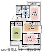 エクレール瀬名の間取り画像