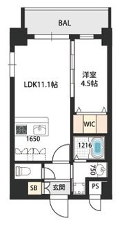セントルイス京橋の間取り画像