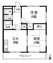 ロイヤルハイツB棟の間取り画像