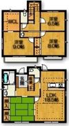 加賀邸一戸建の間取り画像