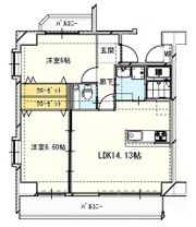 ルリーフ江坂の間取り画像