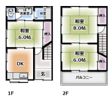 岡山3丁目貸家の間取り画像
