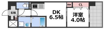 エグゼ大阪CITYオースティンの間取り画像