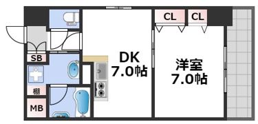 CITY SPIRE難波南の間取り画像