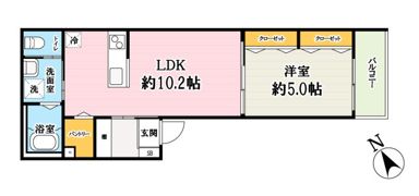 キャメル越谷3の間取り画像