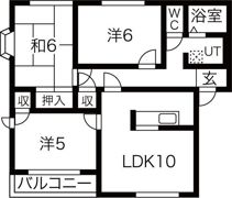 クレール香里ケ丘の間取り画像