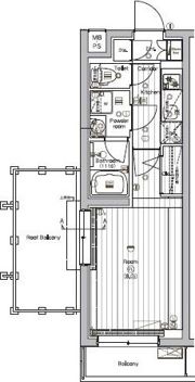 PREMIUMCUBEG三軒茶屋の間取り画像