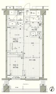 コスモリード西馬込の間取り画像