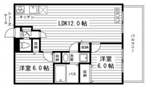 ピュアライフ津高の間取り画像