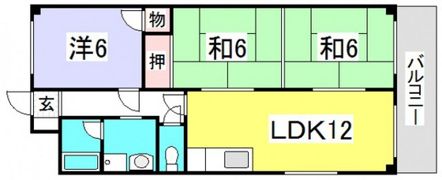 みのうコーポの間取り画像