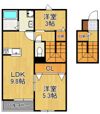 Seven Stars知古Bの間取り画像