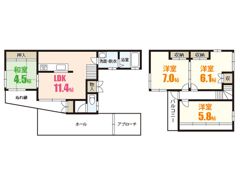 breeze court 参番館 A棟の間取り画像