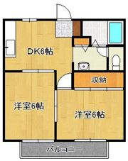 キャビン一番館の間取り画像