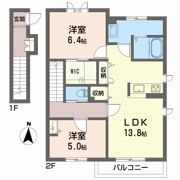 シャーメゾン南吉田 B棟の間取り画像
