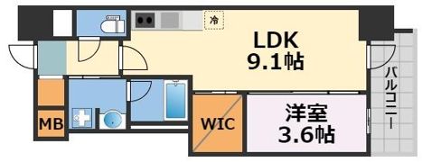 アーバネックス南森町EASTの間取り画像