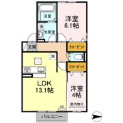 アリエッタ湯野の間取り画像