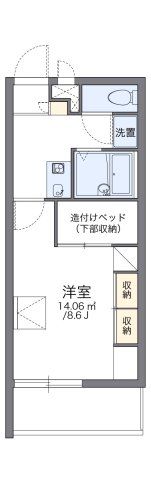 レオパレスHKスクエアの間取り画像