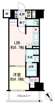 デュオステージ横濱伊勢佐木の間取り画像