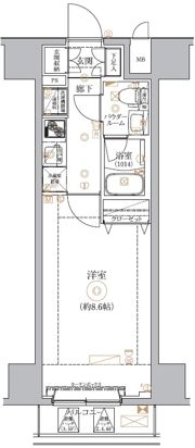 GENOVIA南千住Ⅸskygardenの間取り画像