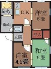レジデンスみなみ Dの間取り画像