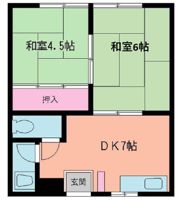 コーポ田辺の間取り画像