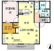 シャトル春水 C棟の間取り画像