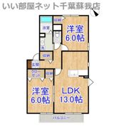 メイプルハウスCⅢの間取り画像