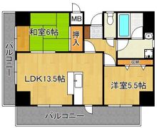 アネーロあそうの間取り画像