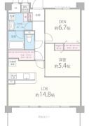 グランデ紫陽花の間取り画像