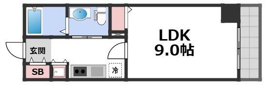 エスライズ四ツ橋の間取り画像