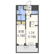 プレサンスOSAKA DOMECITYワンダーの間取り画像