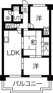 アイカピア植田の間取り画像