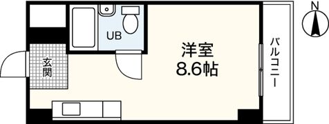 コーポラス岡本の間取り画像