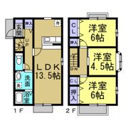 DUPLEX 冨田の間取り画像
