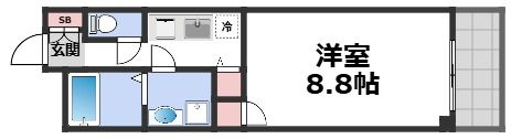 パークハイムうつぼの間取り画像