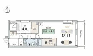 GranDuo奥沢の間取り画像