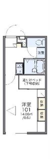 レオパレスいちごAの間取り画像