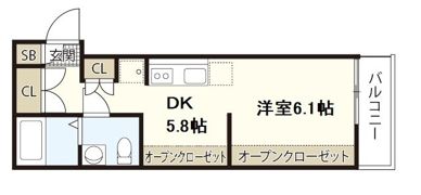 COLLINA隅の浜の間取り画像