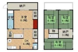 豊南町南3丁目テラスハウスの間取り画像