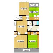 朝日レジデンス小柴2号棟の間取り画像