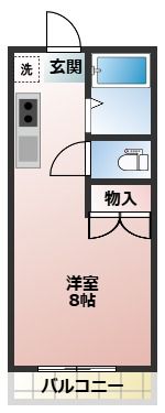第7セントラルハイツ西鹿児島の間取り画像