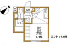 ハーミットクラブハウス横浜霞ヶ丘の間取り画像