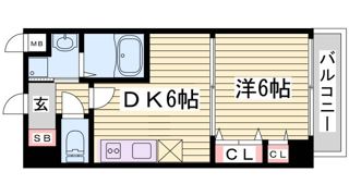 プレサンス三宮フラワーロードの間取り画像