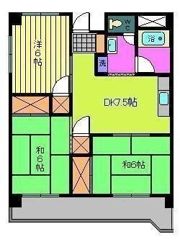 第85杉フラットの間取り画像