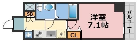 スワンズシティ大手前ソレイユの間取り画像