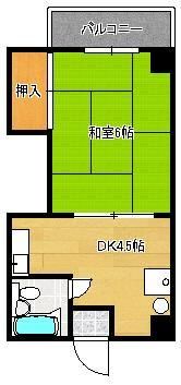 黒崎駅前グリーンビルの間取り画像