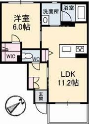 Dear Court新涯の間取り画像