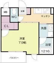 ヴィルヌーブ中之島の間取り画像