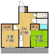 エルモス若松の間取り画像